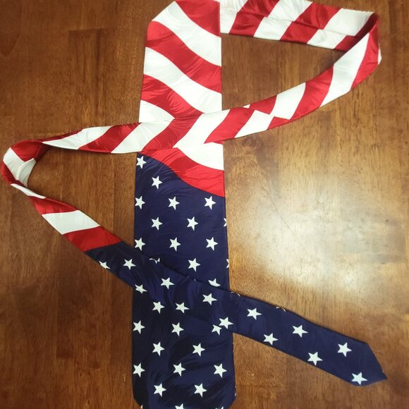 Valerio Garati ~ Flag Print Necktie ~ Excellent Condition - Picture 1 of 6